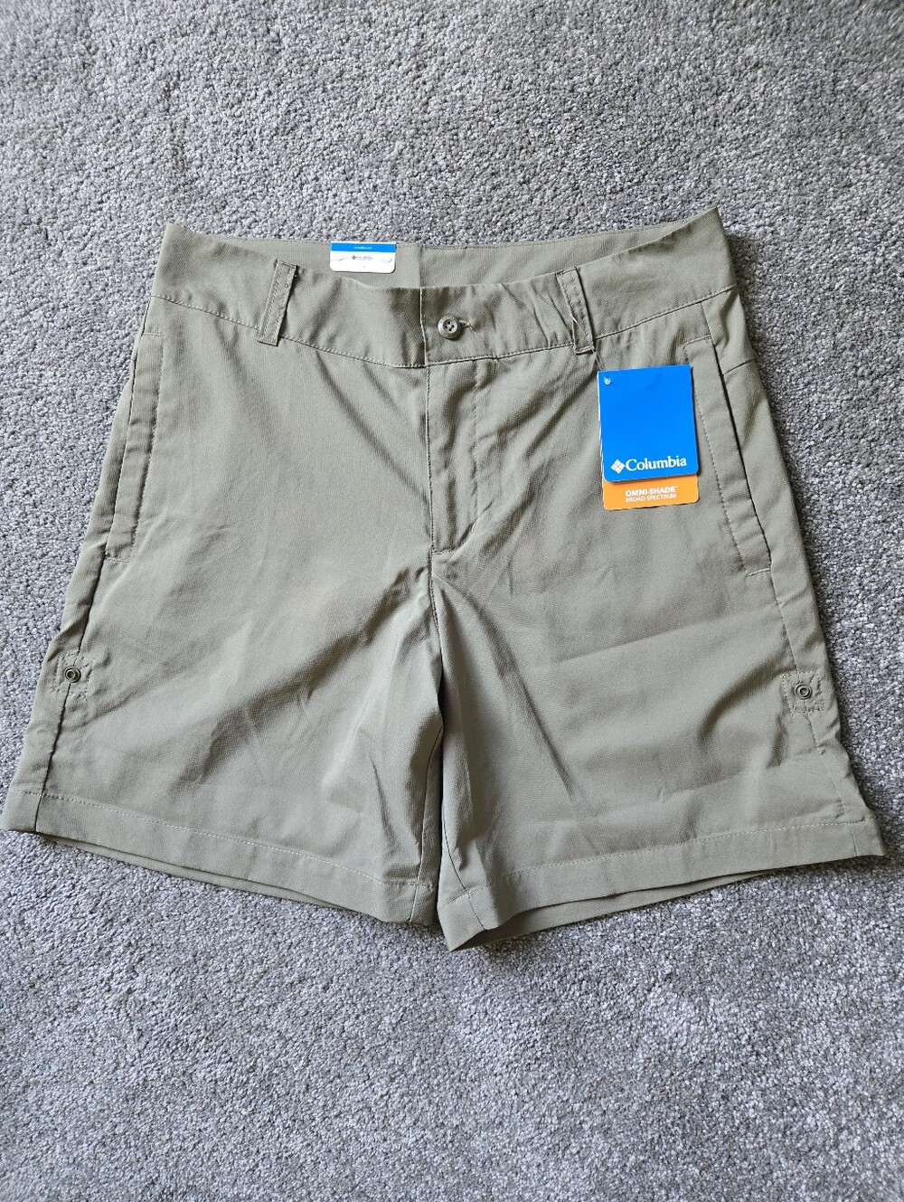 Columbia Women's Khaki Green Hiking Shorts Size 8
